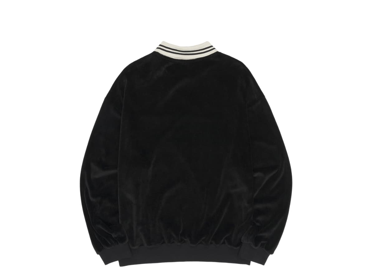 Sculptor Velour Soccer Jersey Black