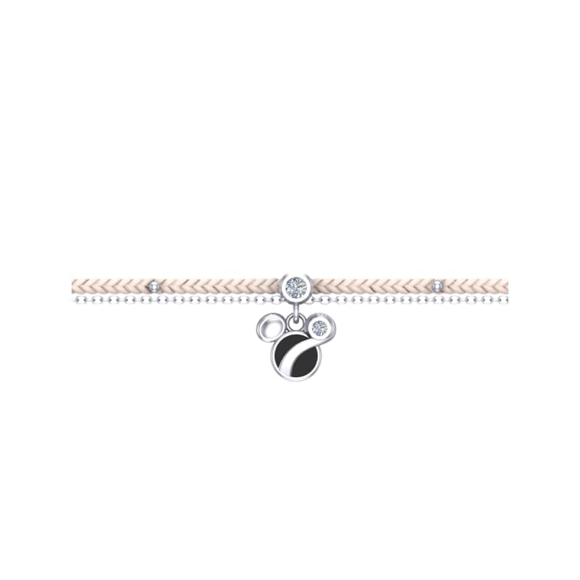 RAVIPA Silver magical Mickey Mouse Diamond Bracelet