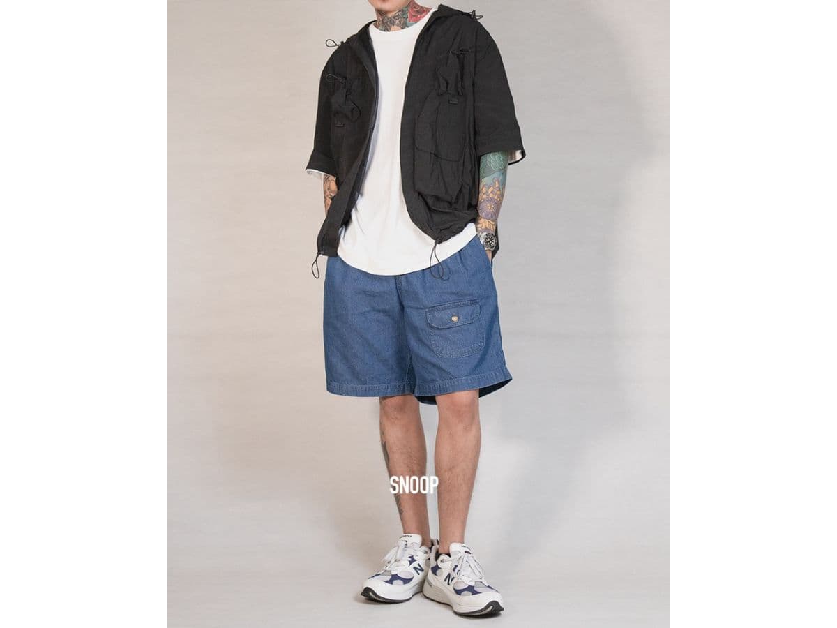 Snoop Easy Washed Denim Shorts