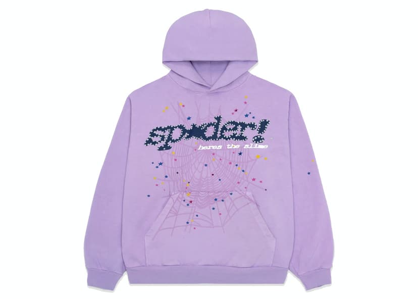 Sp5der Sp5der Acai Hoodie Purple