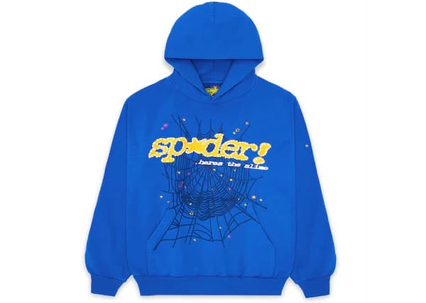 Buy Sp5der TC Hoodie Blue at Sasom – Authentic and Ready to Ship