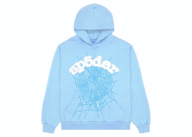 Sp5der Sp5der Web Hoodie Sky Blue - view 1