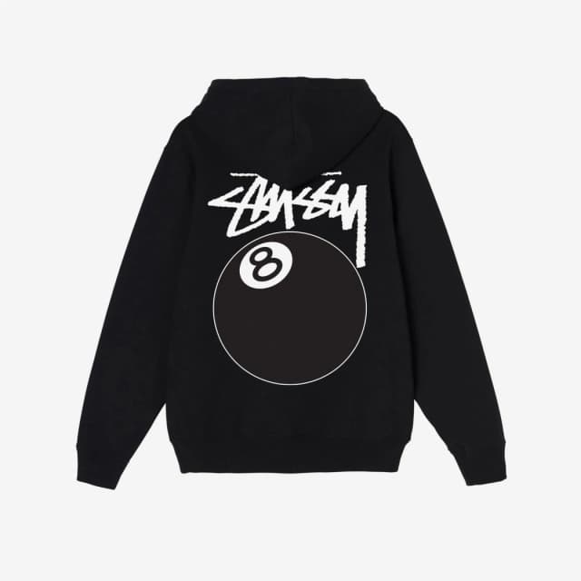Stussy Stussy 8 Ball Hoodie Black - 21FW - view 1