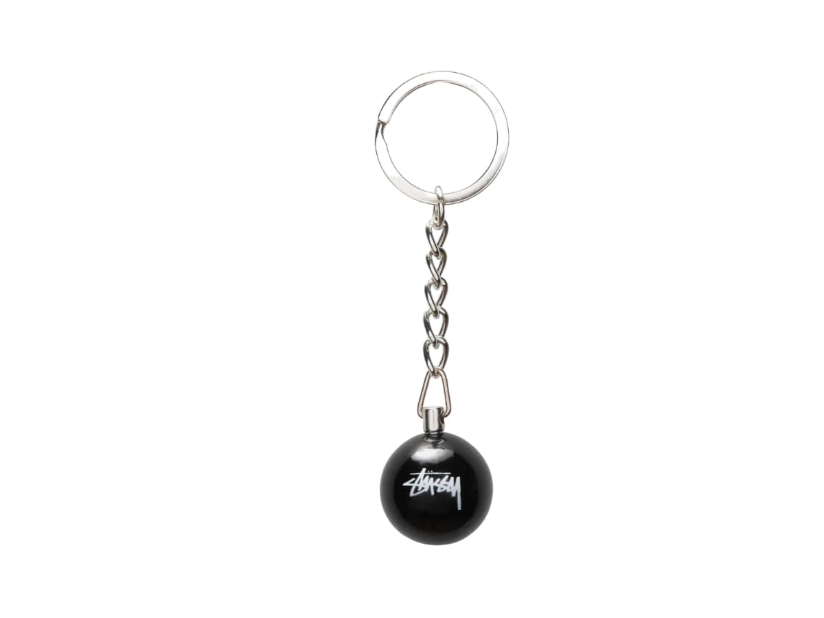 Stussy 8 Ball Keychain Black