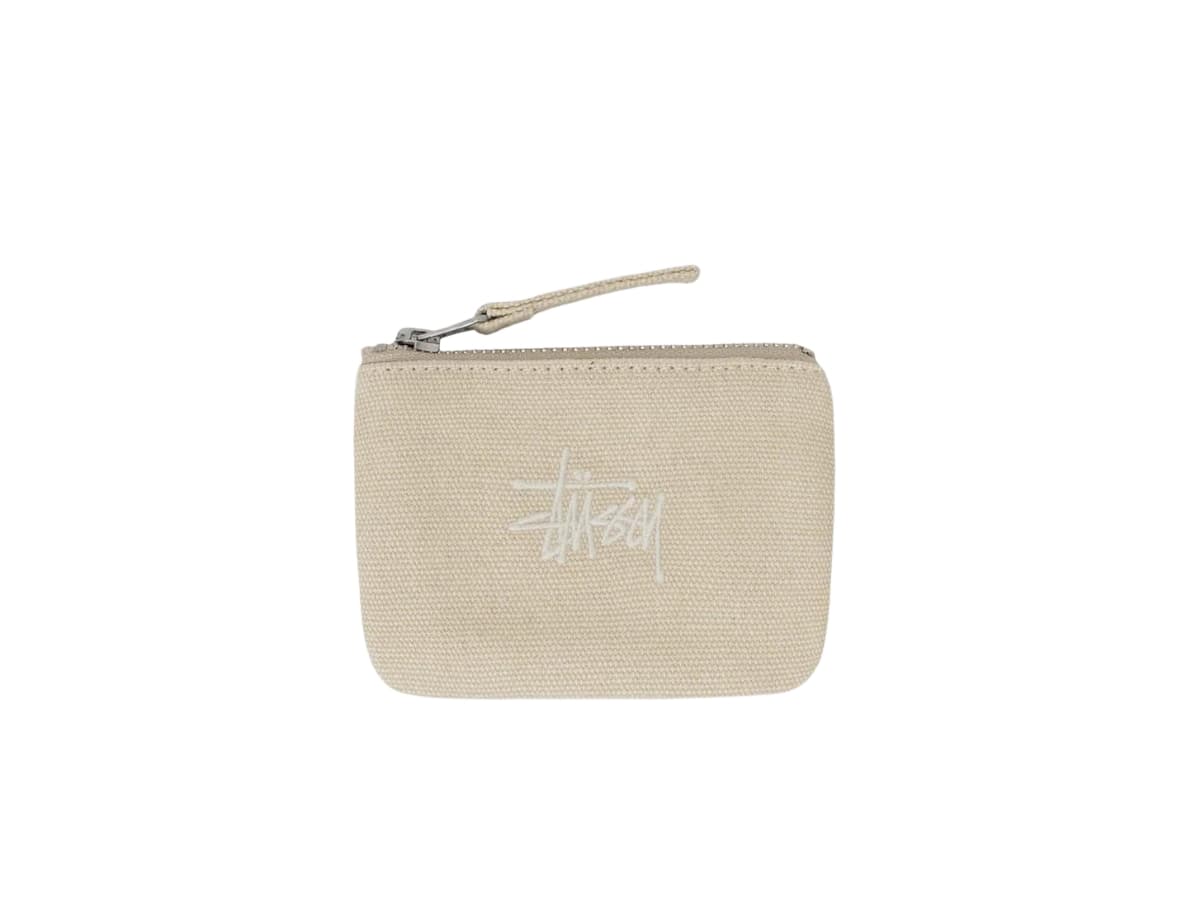 Stussy Canvas Coin Pouch Natural