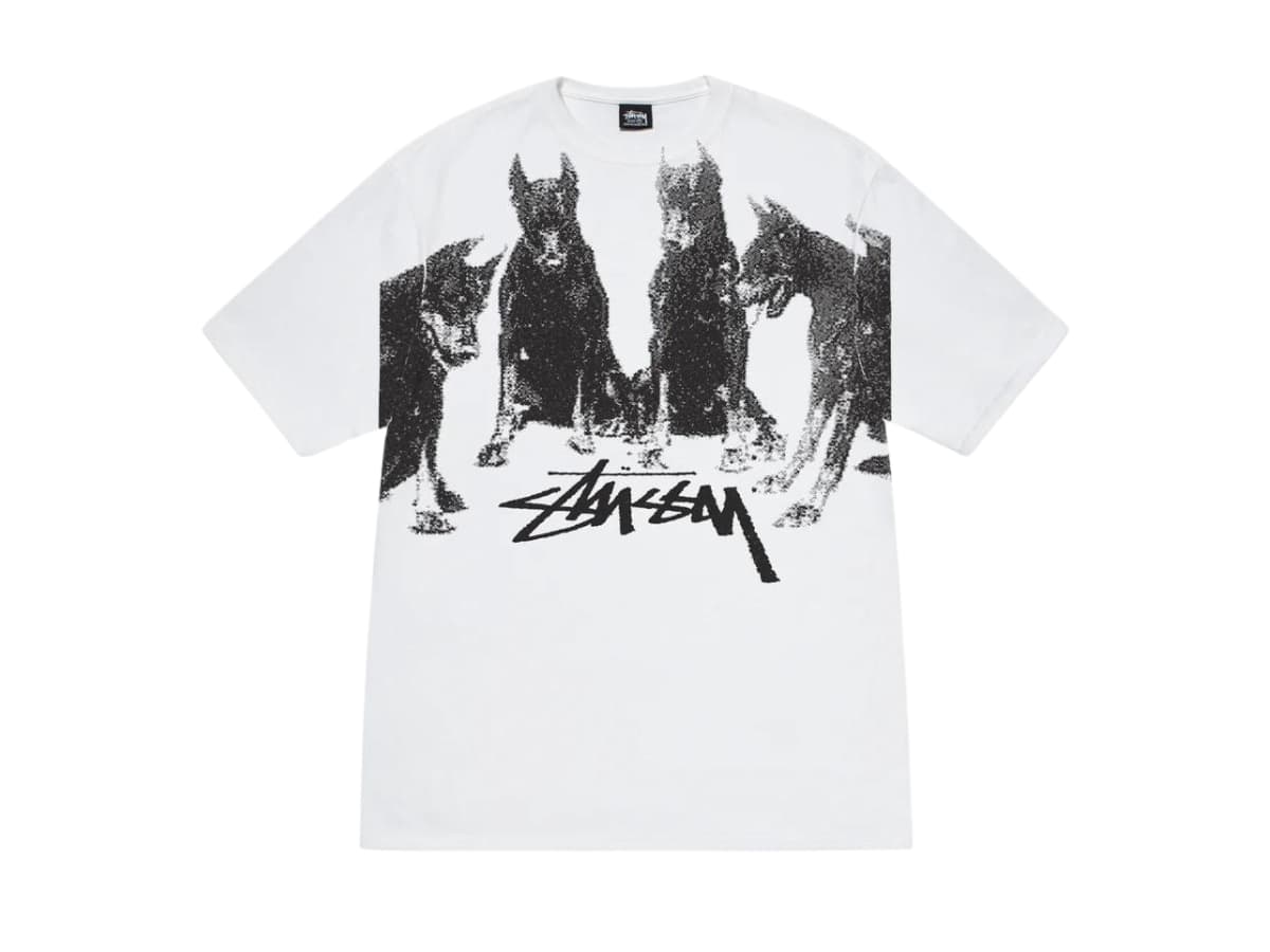 Stussy Dobermans Tee White