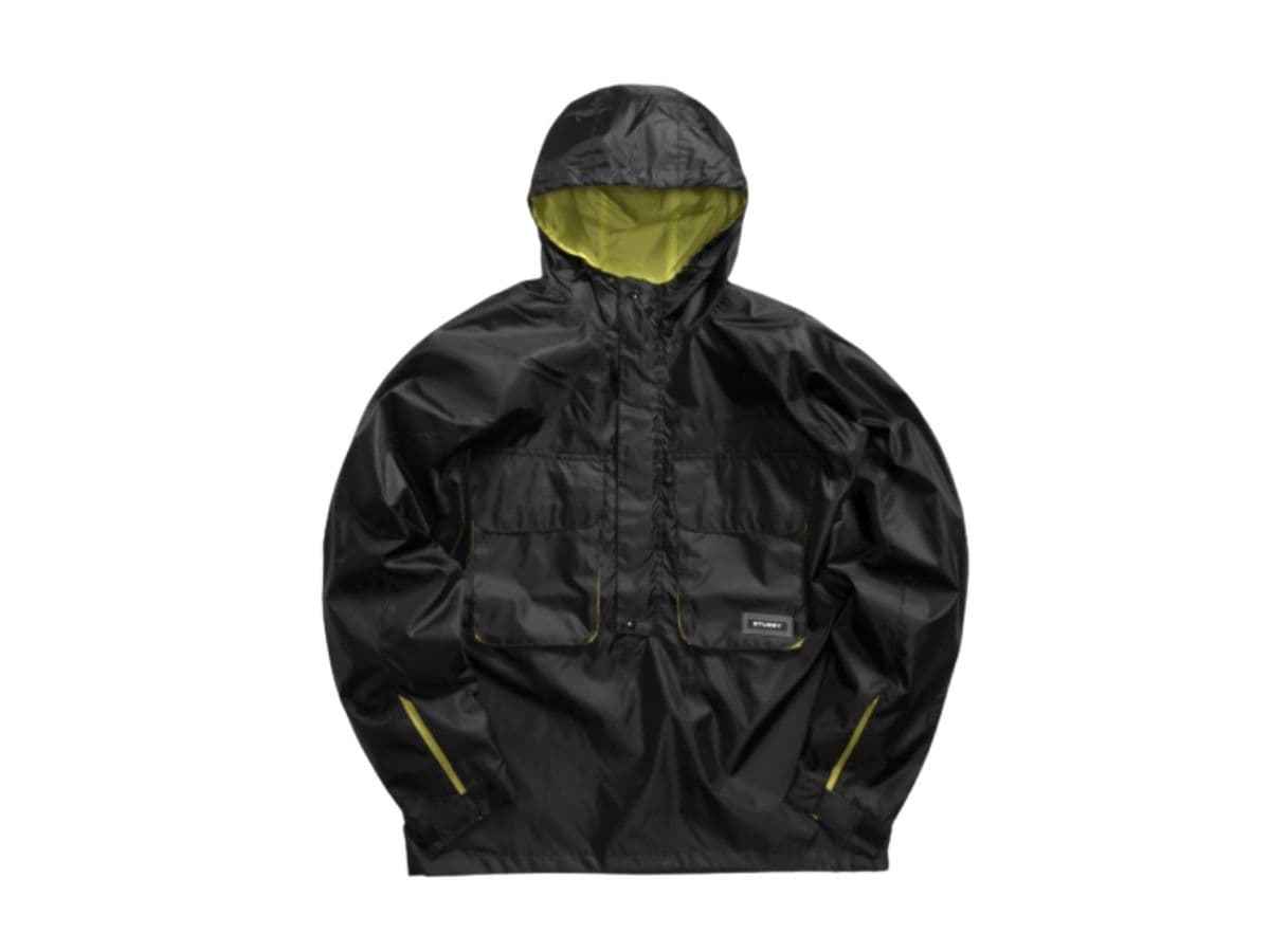 STUSSY DRIFT PULLOVER JACKET Black