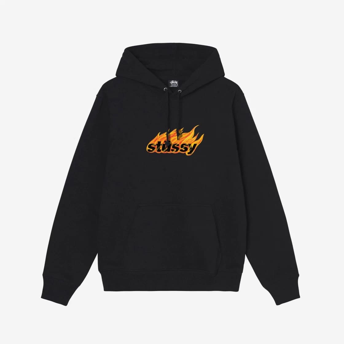 Stussy Flames Hood Black