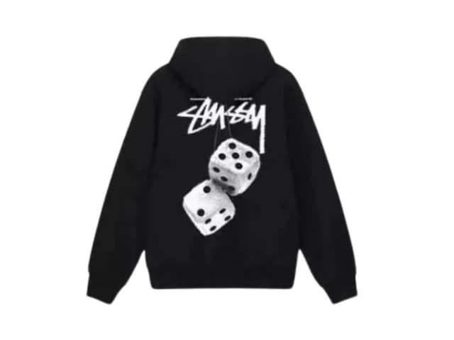 Stussy Stussy Fuzzy Dice Hoodie Black - view 2
