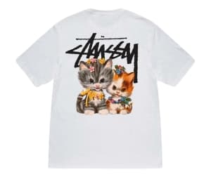 Buy Stussy Kittens Tee White at Sasom – Authentic and Ready to Ship