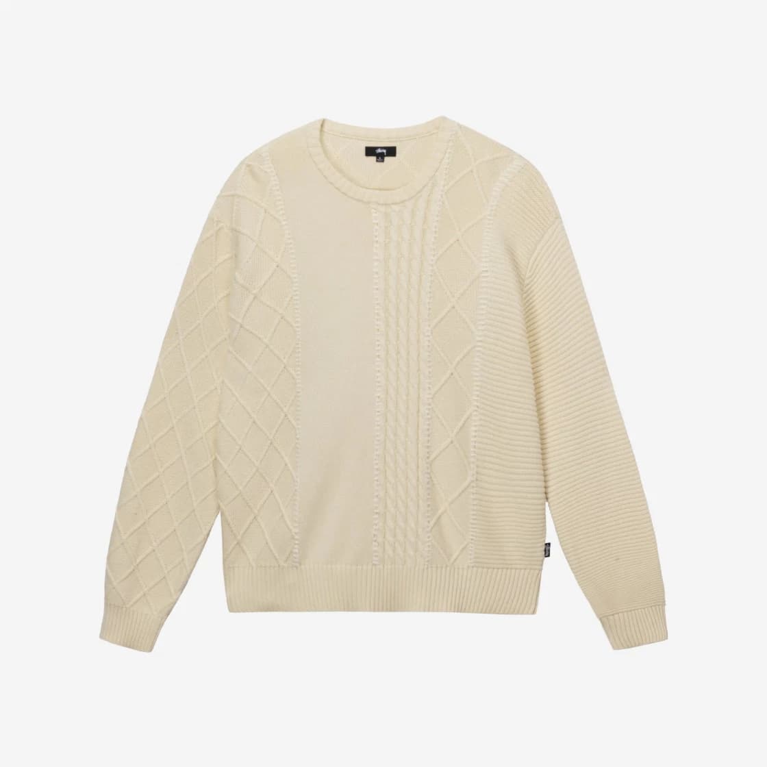 Stussy Patchwork Sweater Natural