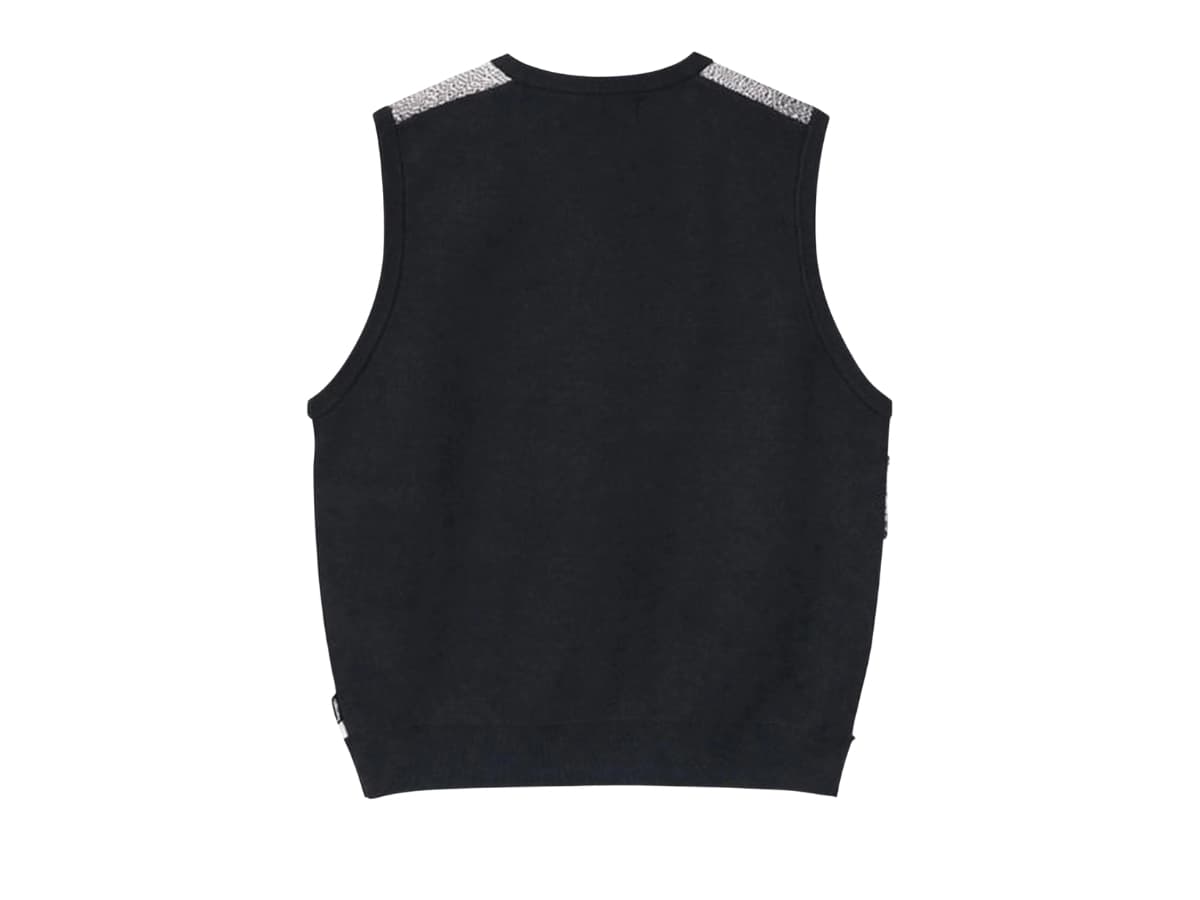 Stussy Photo Jacquard Vest Black Shop Authentic at SASOM