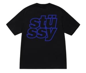 Buy Stussy Stacked Tee Black at Sasom – Authentic and Ready to Ship