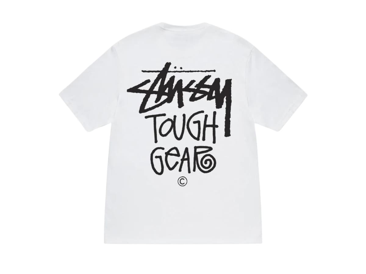 Stussy Tough Gear Tee White