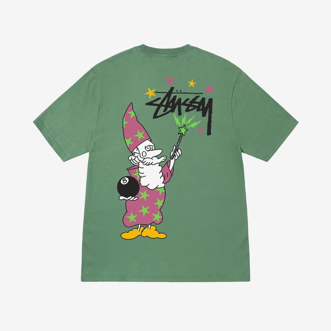 Stussy Wizard T-Shirt Green