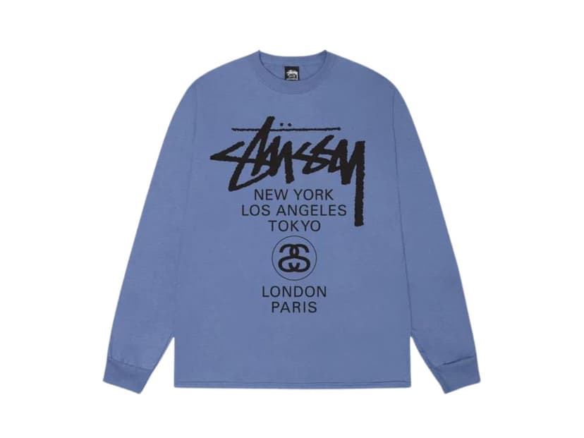 Stussy Stussy World Tour Long-Sleeve Tee Storm