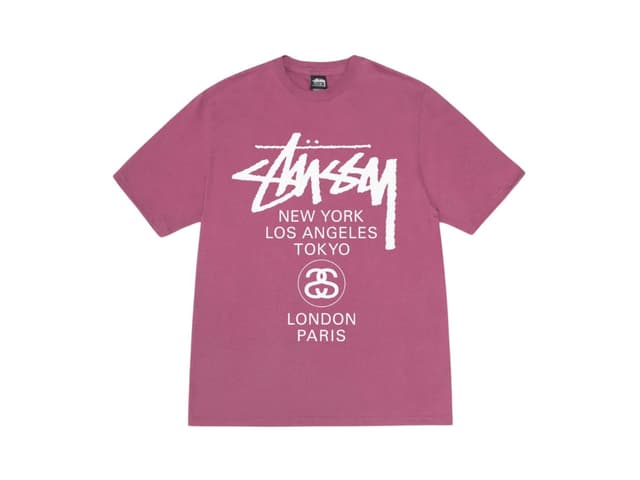 Stussy Stussy World Tour Tee Berry - view 1