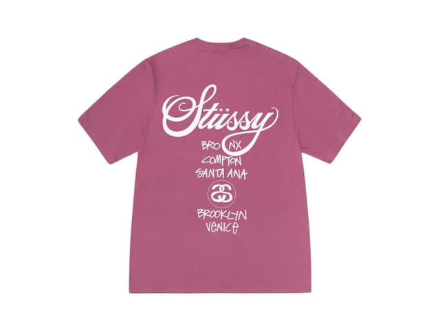 Stussy Stussy World Tour Tee Berry - view 2
