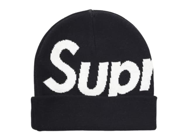 Supreme Supreme Big Logo Beanie Black - view 1
