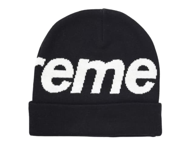 Supreme Supreme Big Logo Beanie Black - view 2