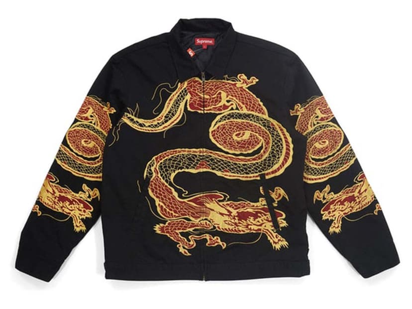 Supreme Supreme Dragon Work Jacket Black