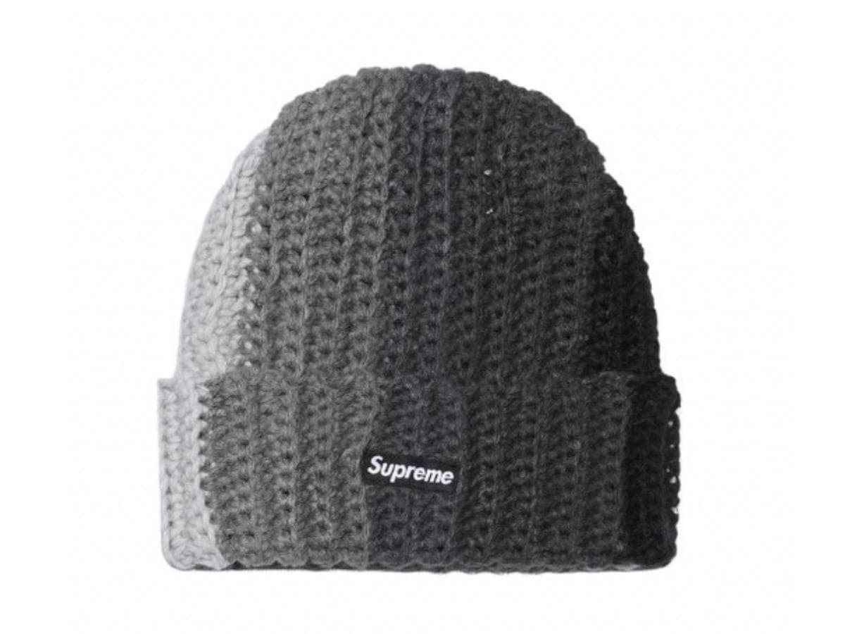 Supreme Gradient Crochet Beanie Black