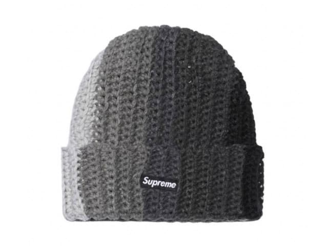Supreme Supreme Gradient Crochet Beanie Black - view 1