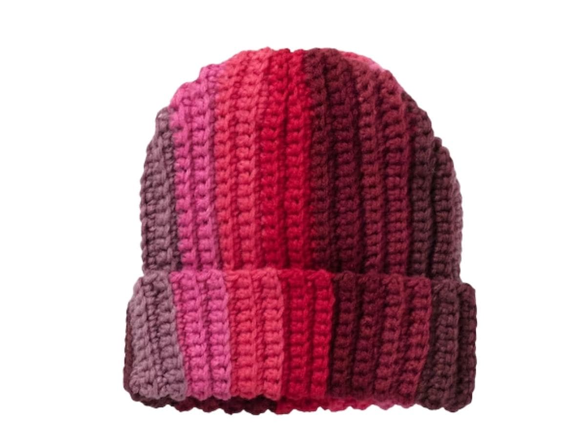 Supreme Gradient Crochet Beanie Red