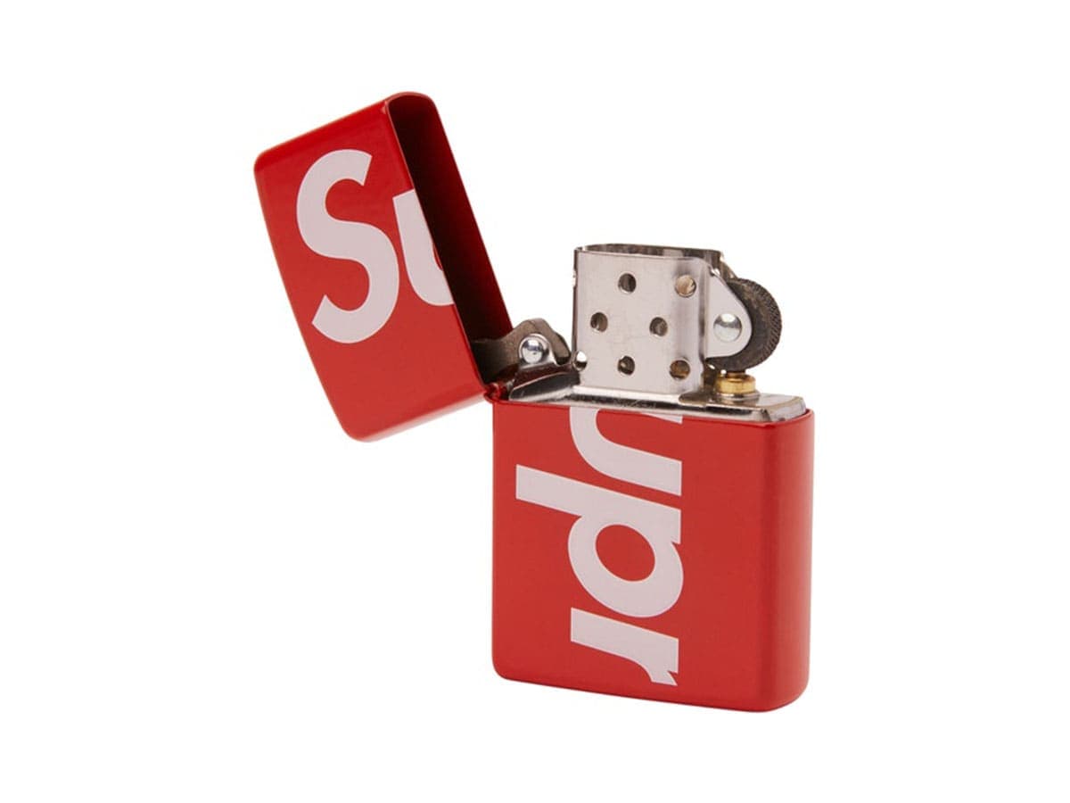 Supreme Logo Zippo Red