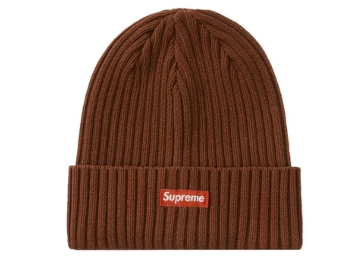 Supreme Overdyed Beanie Brown