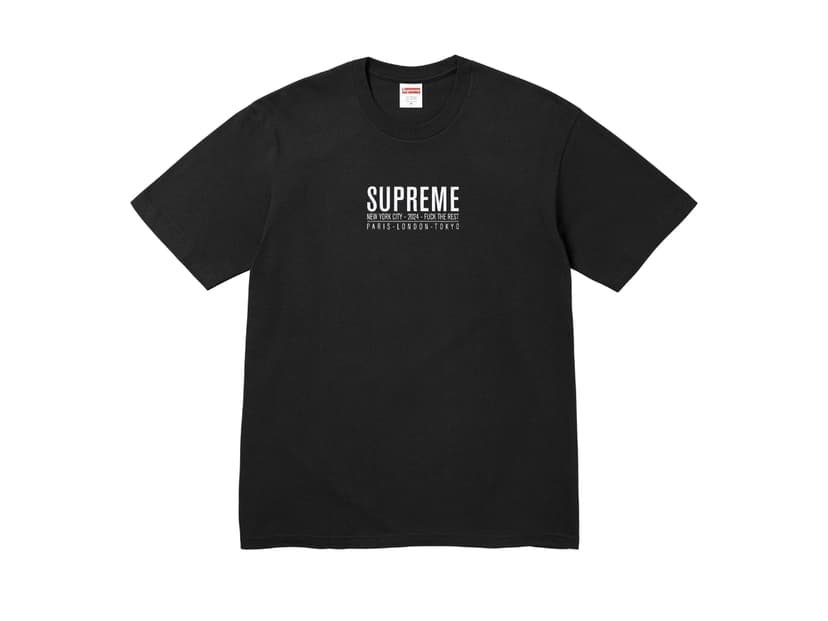 Supreme Supreme Paris Tee Black (SS24)