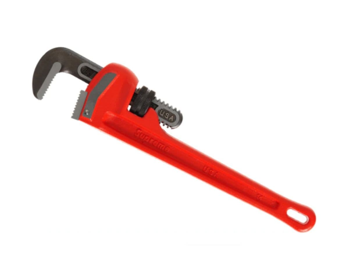 Supreme Ridgid Pipe Wrench Red