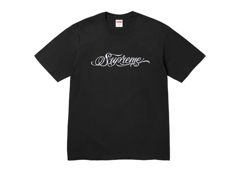 Supreme Supreme Script Tee Black (FW24)
