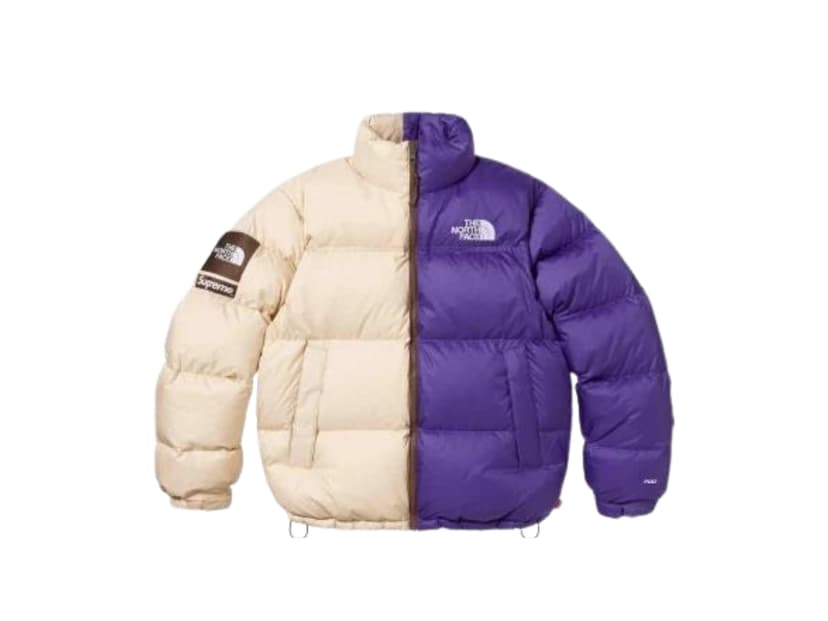 Supreme Supreme The North Face Split Nuptse Jacket Tan (SS24)