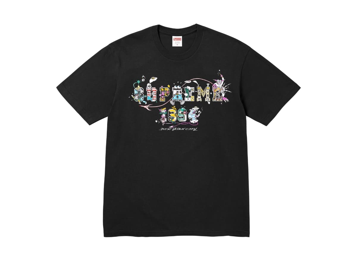 Supreme Varsity Tee Black (SS24)