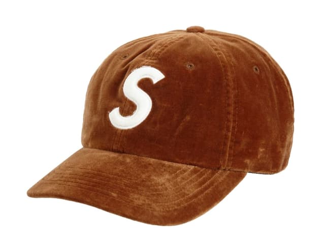 Supreme Supreme Velvet S Logo 6-Panel Tan - view 1