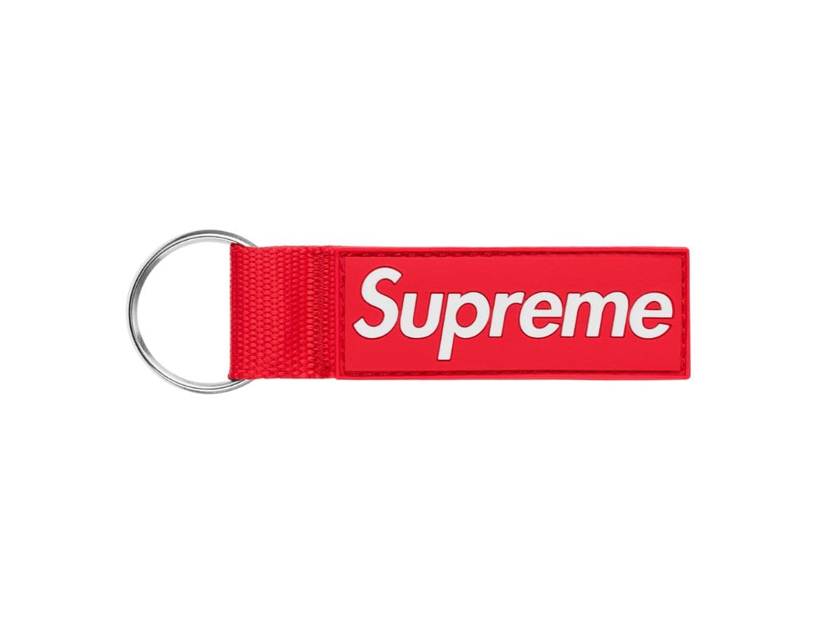 Supreme Webbing Keychain Red