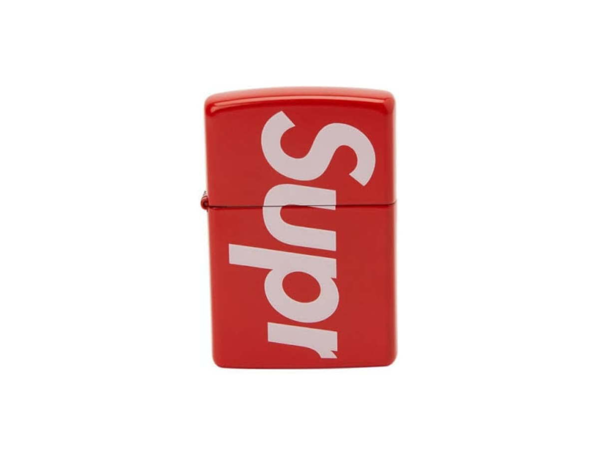 Supreme Zippo Logo Red