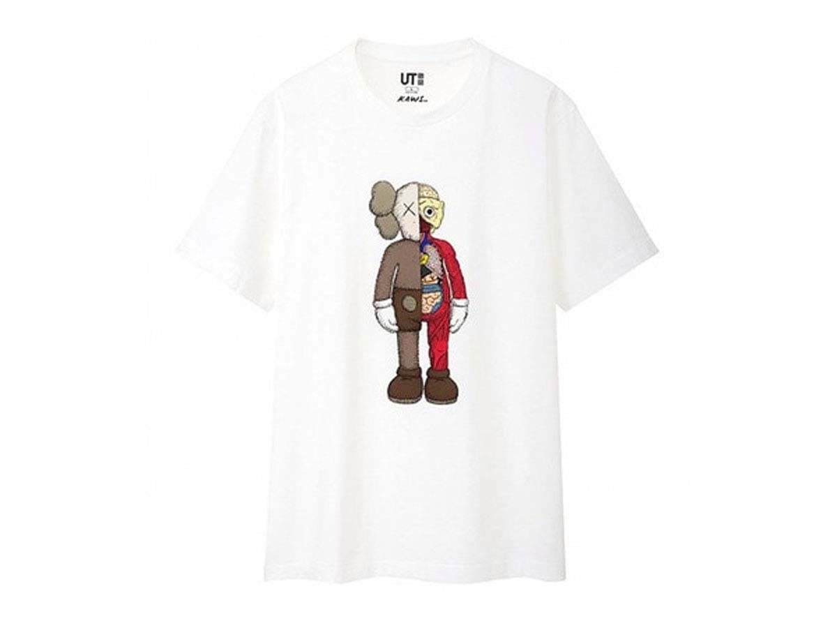 Uniqlo Kaws Flayed Tee White