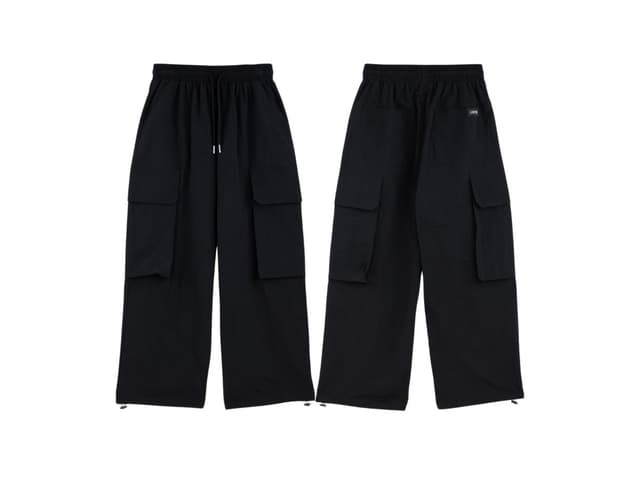 URTHE URTHE BB CARGO Pants Black - view 5