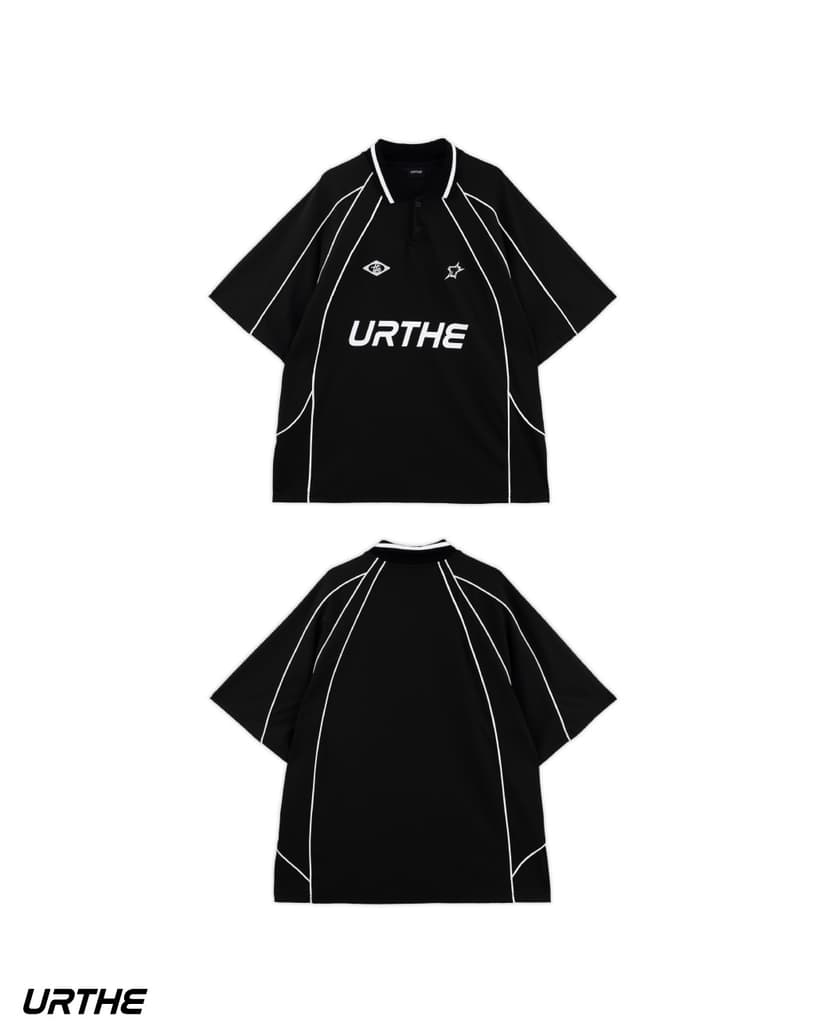 URTHE URTHE JERSEY POLO Black
