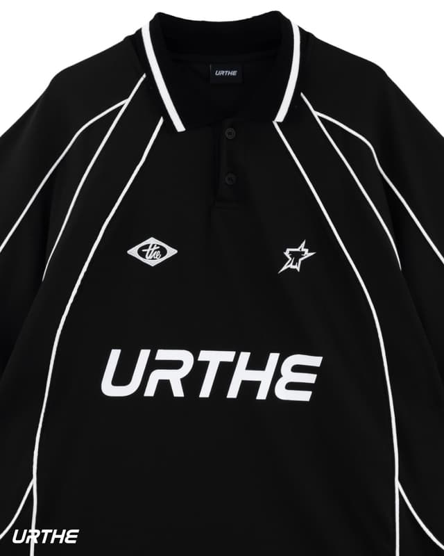 URTHE URTHE JERSEY POLO Black - view 2