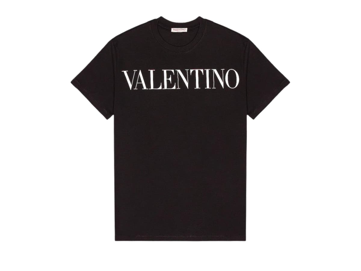 Valentino Logo Tee Black