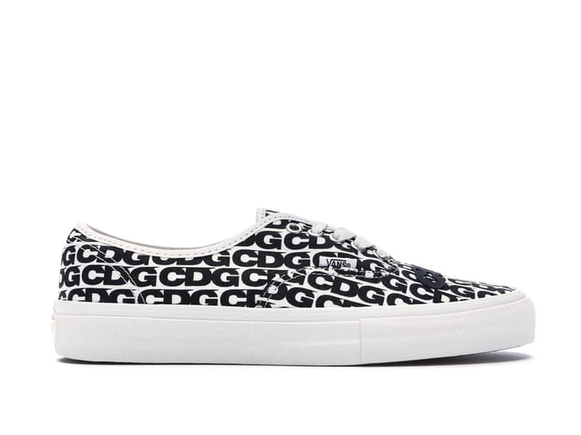Vans Vans Authentic Comme des Garcons White Heel Tab
