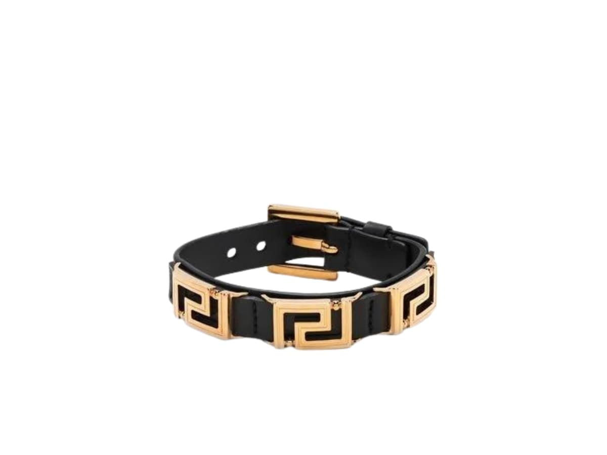 Versace La Greca Bracelet Black