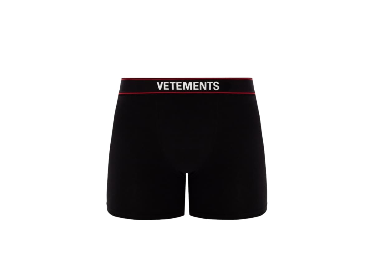 Vetements Boxers With Logo Black