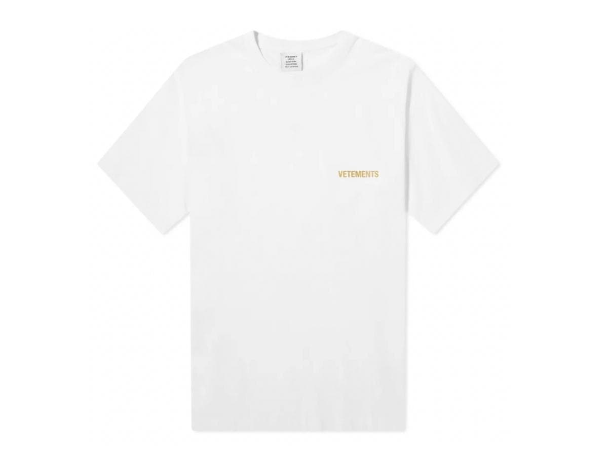 Vetements Logo Tee White