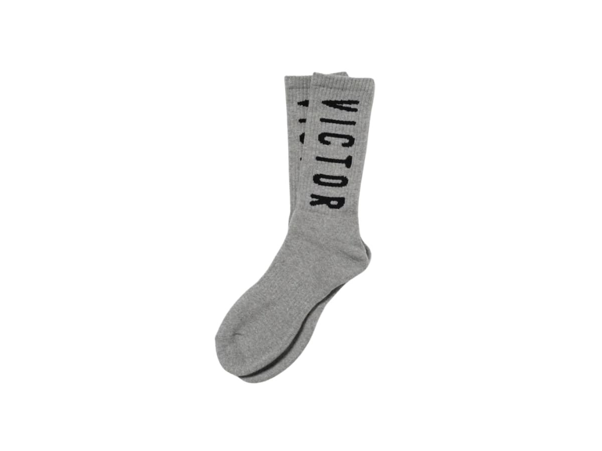 Victor Victor Logo Socks Gray