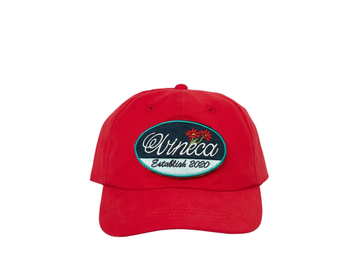 Vineca Botany Patch Cap Red