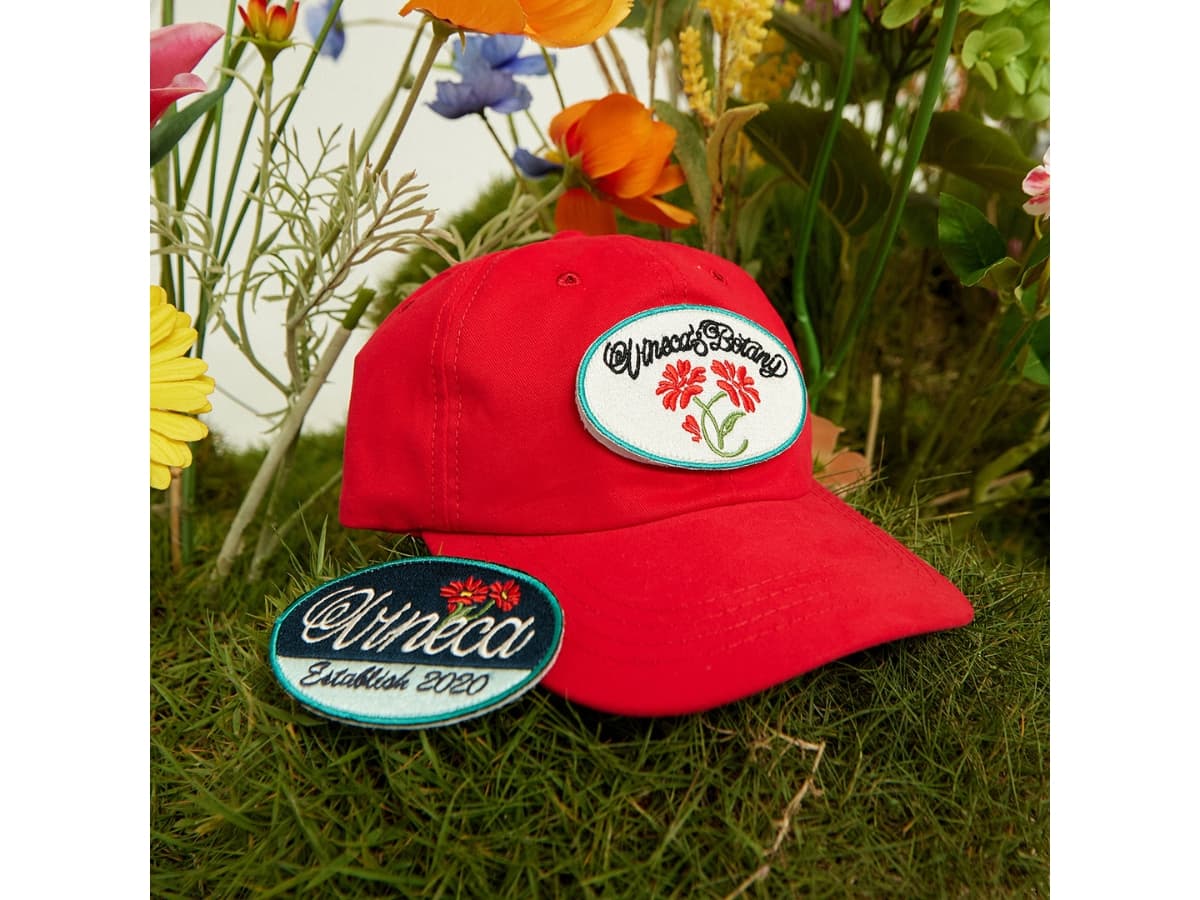 Vineca Botany Patch Cap Red